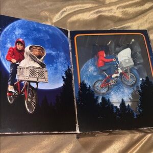 E.T. & Elliott with Bicycle Action Figure Set - Blue